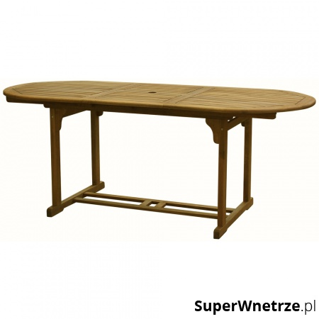 Rozkładany stół ogrodowy 150-200x90x75cm Fieldmann brązowy