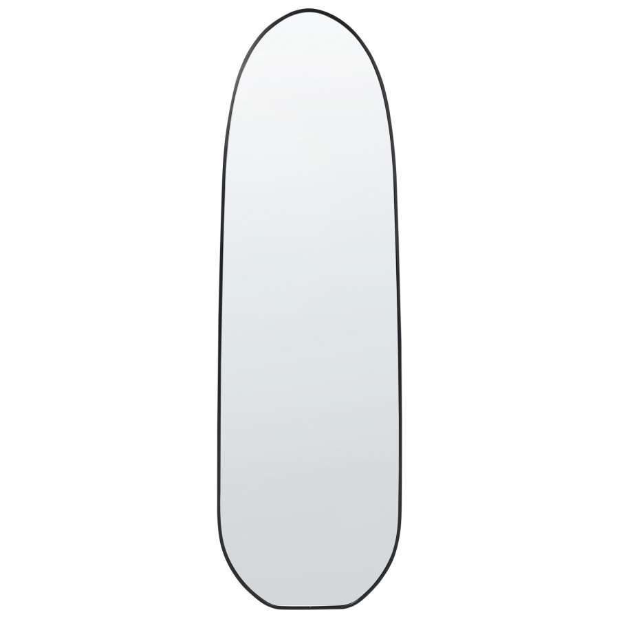 Lustro ścienne darnets 45 cm 160 cm metal czarny