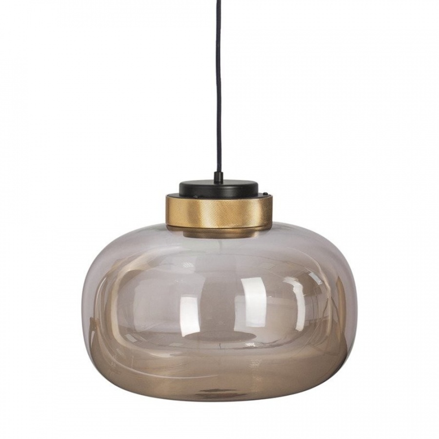 Zdjęcia - Żyrandol / lampa Step into design Lampa wisząca boom led bursztynowo złota 35 cm