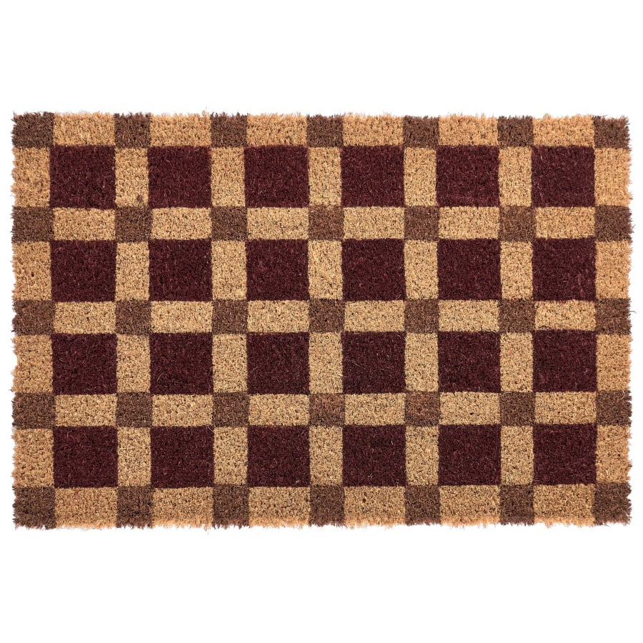 Wycieraczka VILLASIS Beżowy/ brązowy 40 x 60 cm Włókno kokosowe