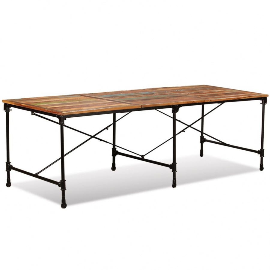 Фото - Обідній стіл VIDA Stół jadalniany z litego drewna odzyskanego, 240 cm 