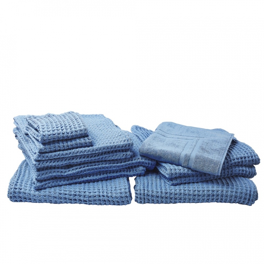 Фото - Рушник BLmeble Komplet 11 ręczników bawełniany niebieski AREORA 