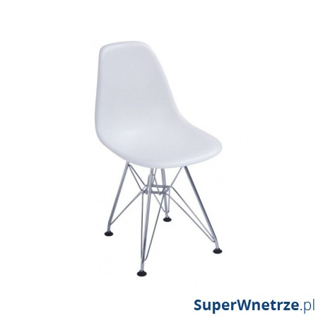 Фото - Комп'ютерне крісло D2 Design D2.Design Krzesło JuniorP016 białe, chrom. nogi 