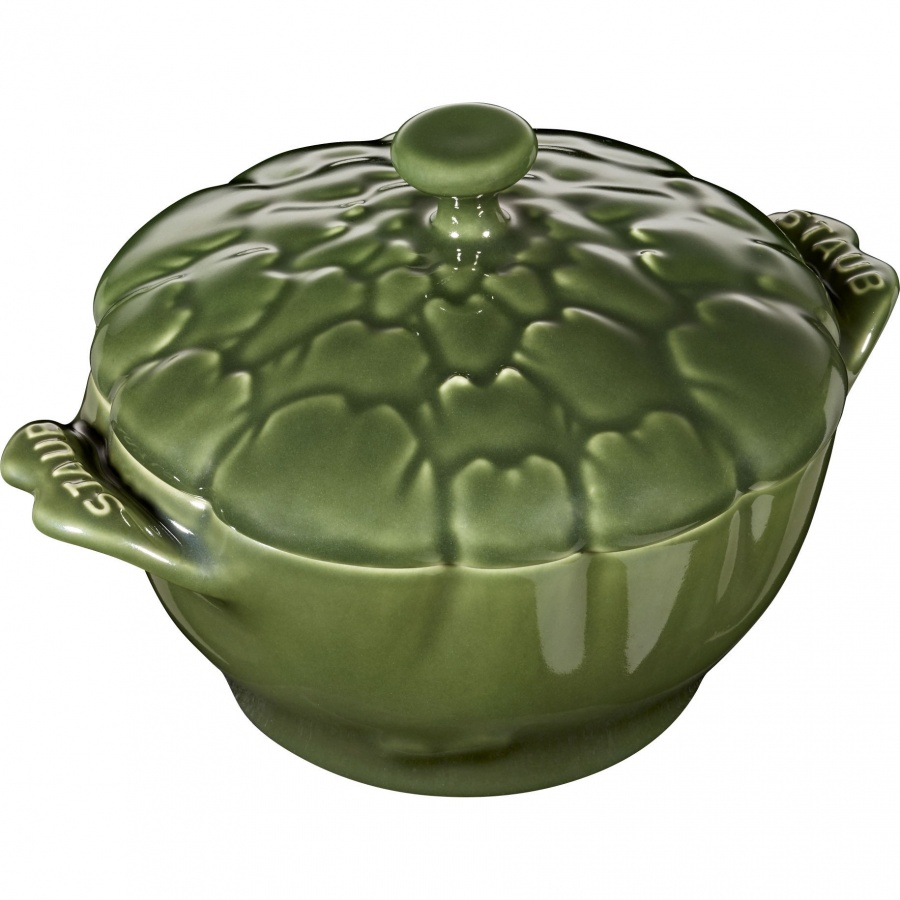 Фото - Каструля Staub Mini Cocotte ceramiczny okrągły karczoch  - Zielony, 470 ml 40500-326 