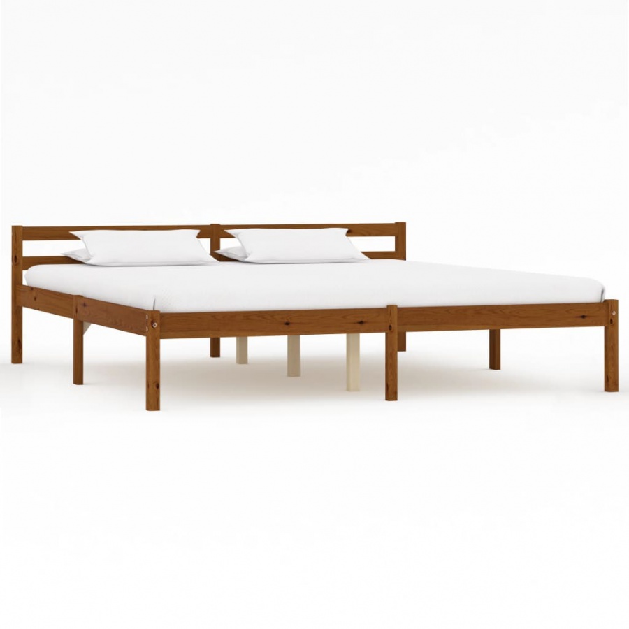 Фото - Каркас для ліжка VIDA Rama łóżka, miodowy brąz, lite drewno sosnowe, 160 x 200 cm 