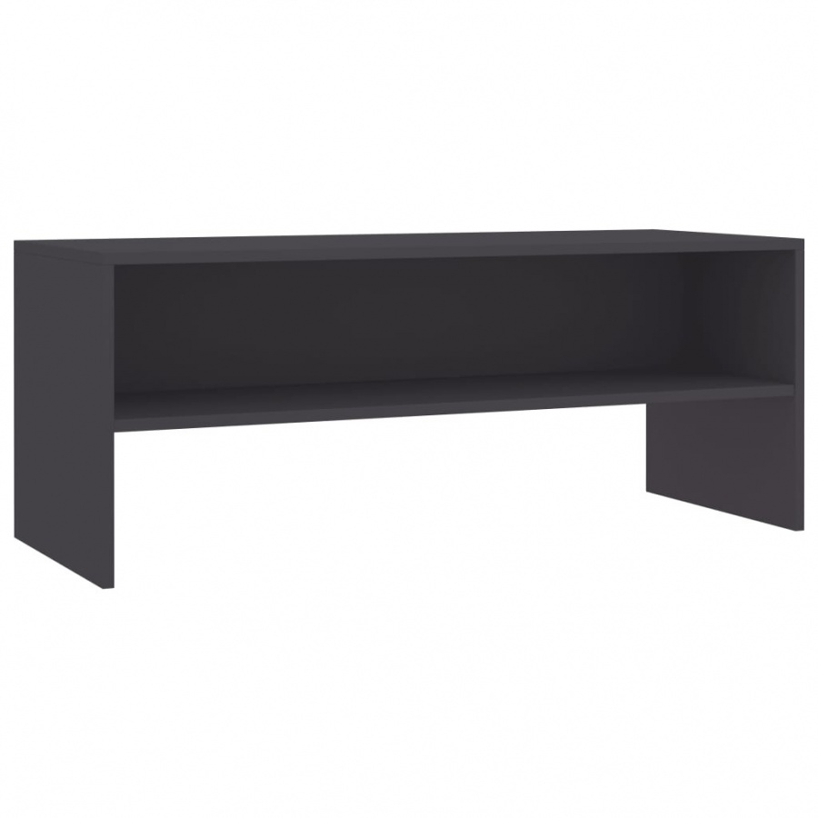 Szafka pod TV, szara, 100 x 40 x 40 cm, płyta wiórowa 1 Szafka pod TV, szara, 100 x 40 x 40 cm, płyta wiórowa