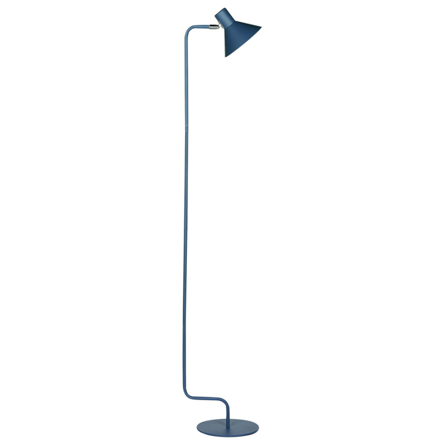Lampa podłogowa rimava regulowana metal niebieski