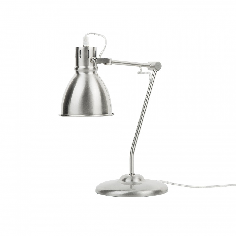 Фото - Настільна лампа BLmeble Lampa biurkowa srebrna 44 cm MONSAN 