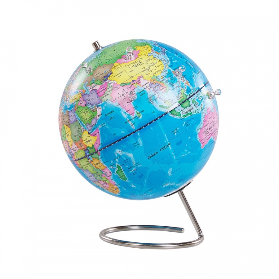 Zdjęcia - Figurka / świecznik BLmeble Globus niebieski z magnesami CARTIER 