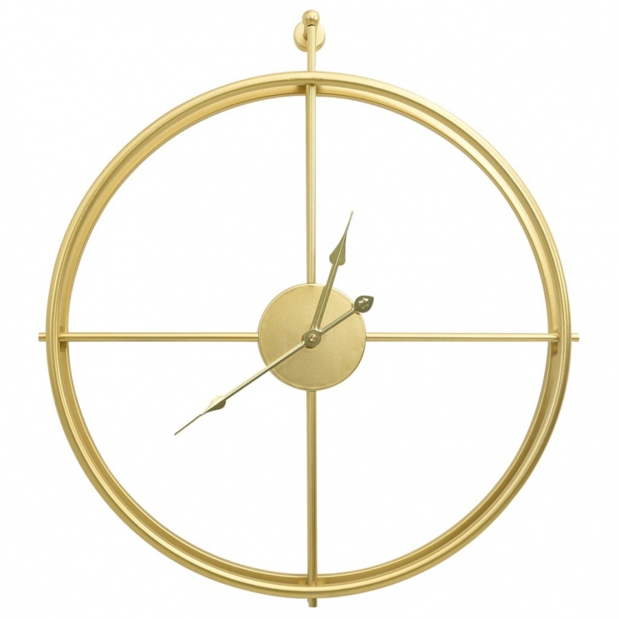 Zdjęcia - Zegar ścienny VIDA , złoty, 52 cm, żelazo 