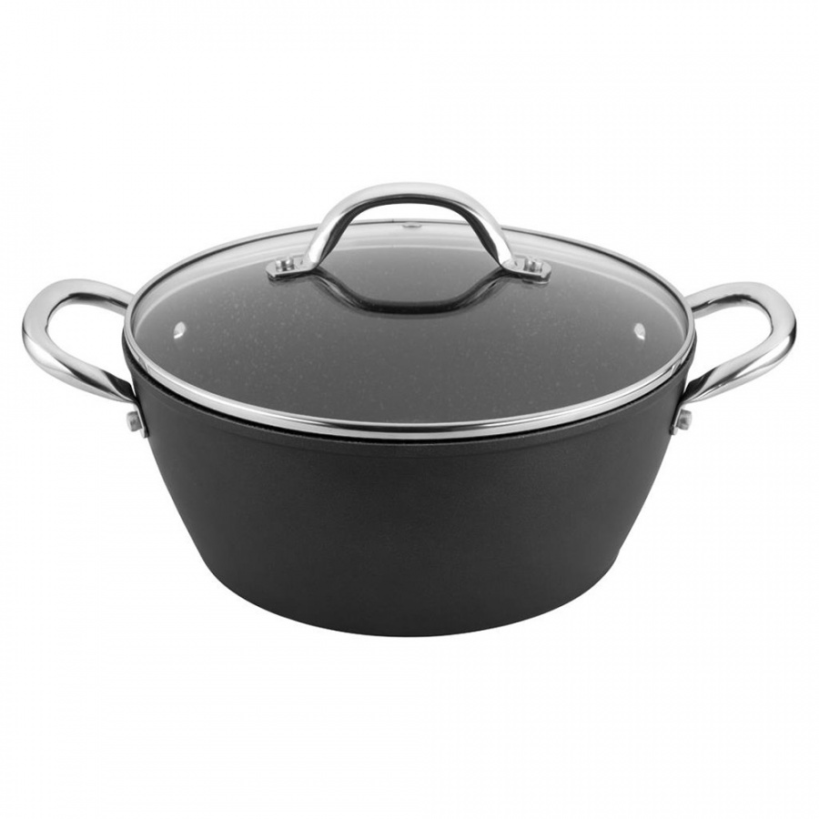 GARNEK ALUMINIOWY SILVER MERLOT Z/P 28CM 7,5L 1 GARNEK ALUMINIOWY SILVER MERLOT Z/P 28CM 7,5L
