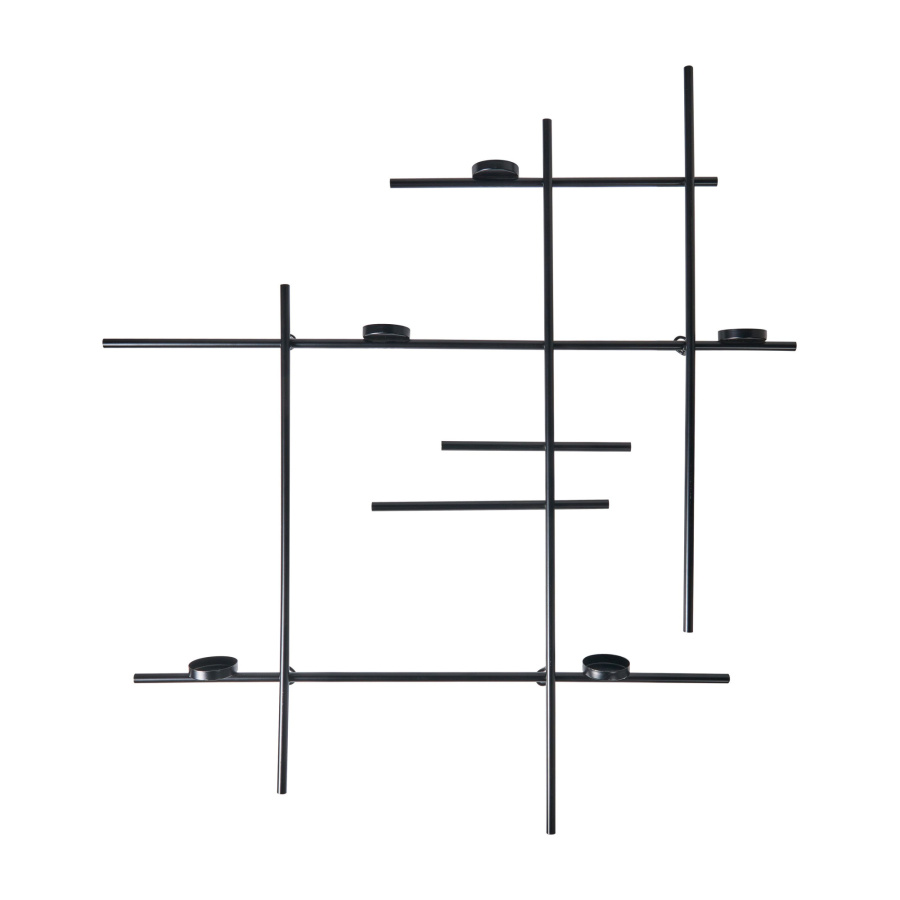 Świecznik wiszący PORTO 74 cm Czarny