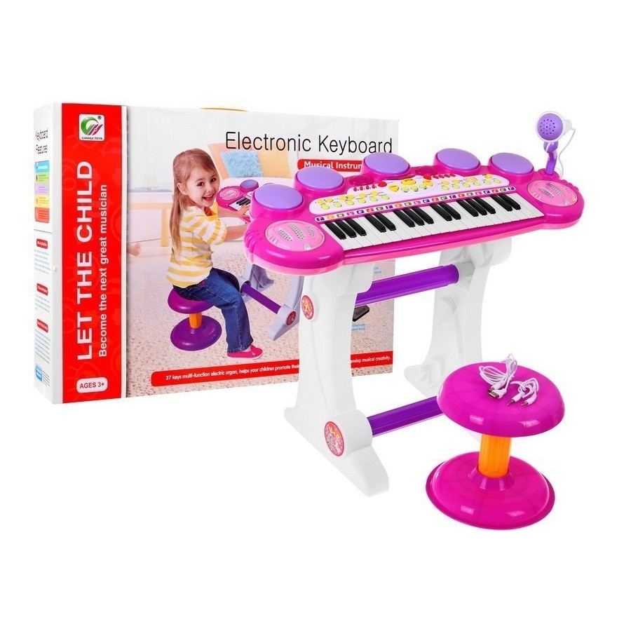 Фото - Інші іграшки Ramiz Keyboard Werble 3 Oktawy Różowy 
