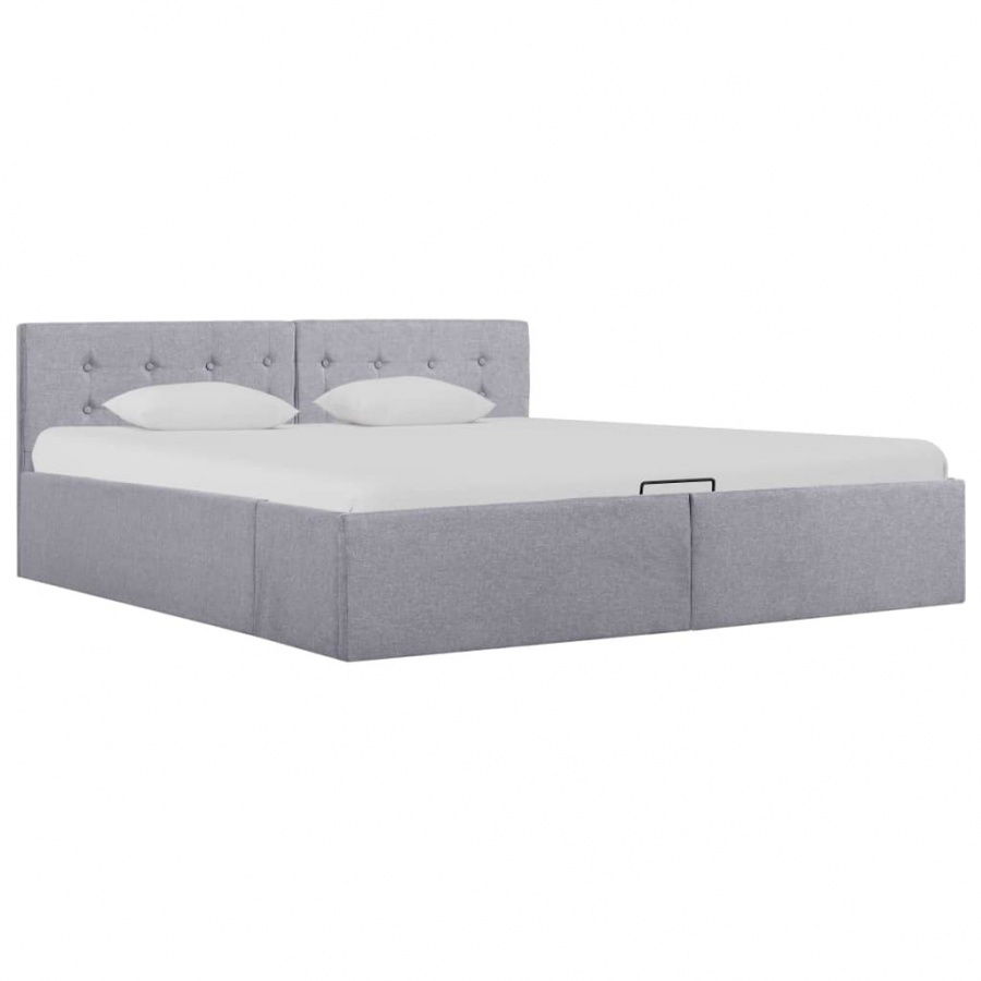 Фото - Каркас для ліжка VIDA Rama łóżka z podnośnikiem, jasnoszara, tkanina, 160 x 200 cm 