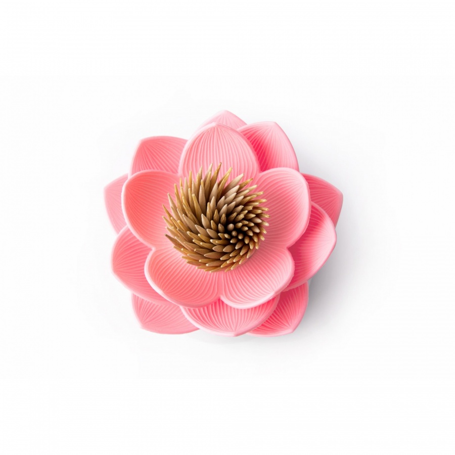 Фото - Інший столовий посуд Qualy Pojemnik na wykałaczki Lotus różowy 10156-WH-PK 