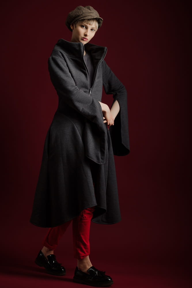 Płaszcz damski Wichrun grafit