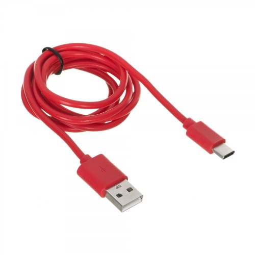 Фото - Кабель iBOX Kabel  IKUMTCR  (USB 2.0 typu A - USB typu C ; 1m; kolor czerwony)