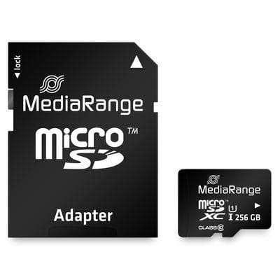 Фото - Карта пам'яті MediaRange MR946 pamięć flash 256 GB MicroSDXC UHS-I Klasa 10