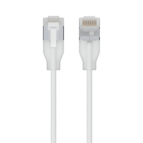   Ubiquiti Ubiquiti UACC-Cable-Patch-EL-C6A-0.15M-W-24 kabel sieciowy Półprzezroczysty, Biały 0,15 m Cat6a