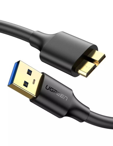 Фото - Кабель Ugreen US130 Kabel USB 3.0 - micro USB 3.0 2m  (czarny)