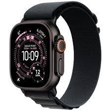 Apple Watch Ultra 3 GPS + Cellular 49mm Black Titanium Case with Black Titanium Milanese Loop - Medium