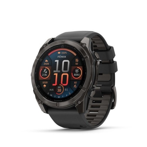 Zegarek sportowy Garmin Fenix 8 AMOLED Sapphire 51mm Czarny