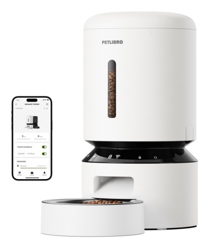 Petlibro Granary Smart karmnik / pojnik dla psa lub kota Biały Kot Automatyczne karmidło dla zwierząt