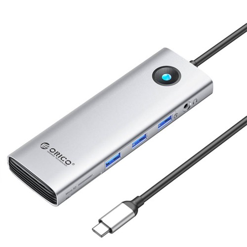 Фото - Кардридер / USB-хаб Orico Stacja dokująca HUB 10w1  USB-C, HDMI, 3xUSB, SD/TF, Audio (sre 