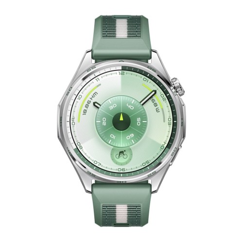 Inteligentny zegarek Huawei WATCH GT 6 46mm, GPS, dioda AMOLED, 1,47 cala, wodoodporny, zielony