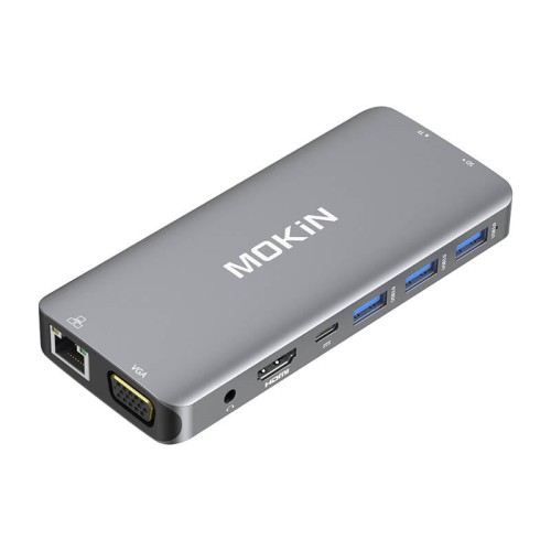 Фото - Кардридер / USB-хаб Mokin Adapter Hub 10w1 MOKiN USB-C do 3x USB 3.0 + USB-C charging + HDMI +