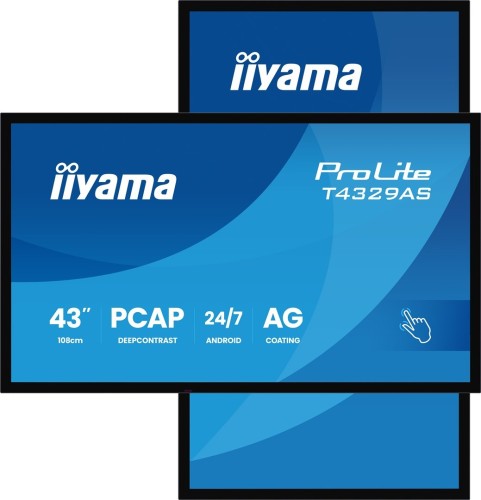 Monitor IIYAMA 108cm (42.5") T4329AS-B1AG 16:9 M-Touch 2xHDMI+UBS-C