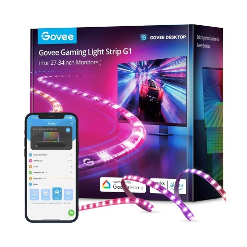 Фото - Люстра / світильник Govee H6609 Gaming Light Strip G1 | Oświetlenie LED | RGBIC, 27-34 cali, 2 