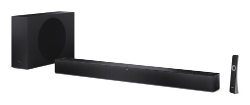 Listwa dźwiękowa Sharp 2.1 Dolby Atmos/DTS Virtual:X z wąskim bezprzewodowym subwooferem | Głośnik HT-SBW310 | 330 W | Ł...