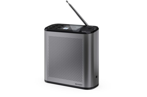Przenośne radio cyfrowe Sharp OSAKA DR-P530(GY) z portem USB, łącznością Bluetooth i radiem FM