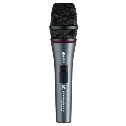 Sennheiser E865-S - Mikrofon pojemnościowy wokalny, superkardioidalny z wyłącznikiem