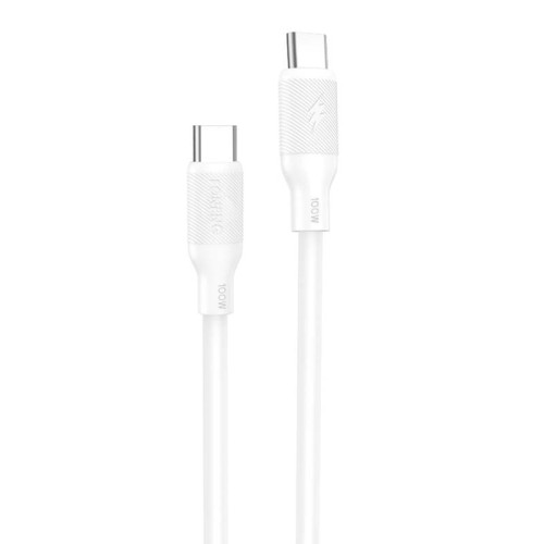 Zdjęcia - Kabel Foneng  USB-C do USB-C  X80, 100W, 1m  (biały)