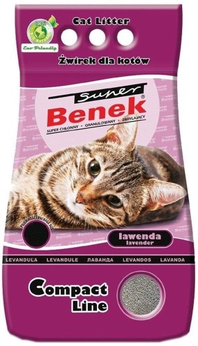 Фото - Інше для котів і кішок Super Benek CERTECH  Compact Lawenda - żwirek dla kota zbrylający 25 l 