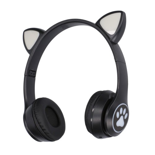 Фото - Навушники ExtraLink Kids Cat-Ear Wireless Headphones Czarne | Słuchawki be 