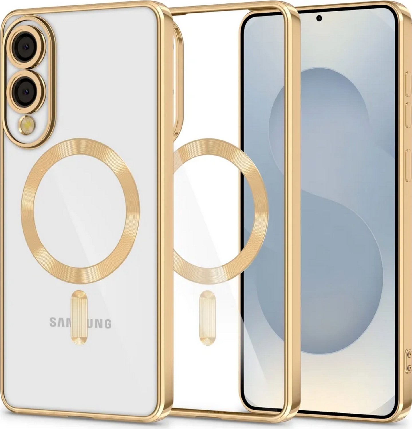 Etui typu plecki Tech-Protect Magflex Magsafe Galaxy S25 Edge shiny gold