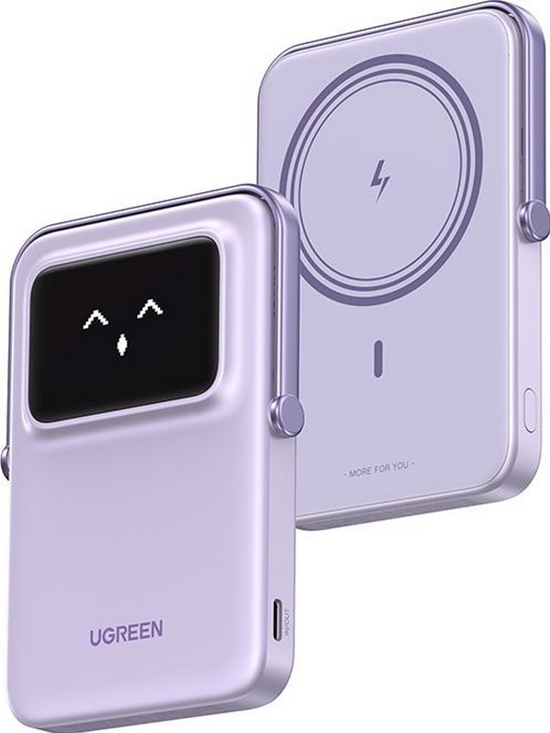 Ugreen Uno PB571 5000 mAh USB-C 20W fioletowy