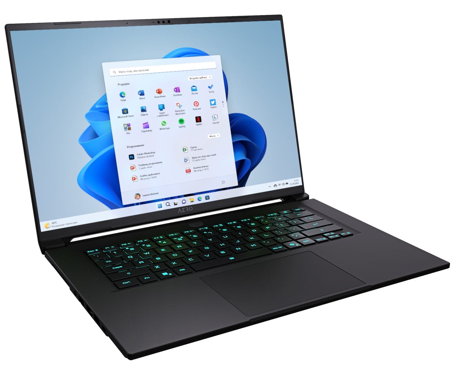 Gigabyte AERO X16 4PHN4EEC64DH AMD Ryzen 9 AI 465 | 16'' | 16GB | 1TB | W11H | RTX 5070