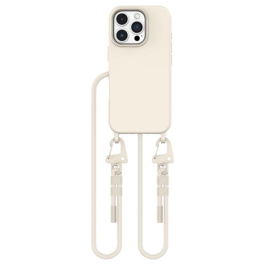 Etui typu plecki Tech-Protect Magnecklace Magsafe iPhone 16 Pro Max Latte