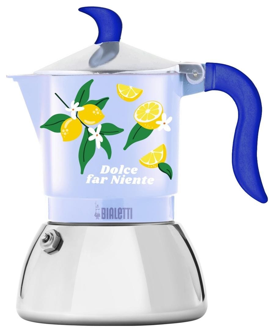 Bialetti Kawiarka Fruit Vibes Fiametta Induction 2Tz (100 Ml) Rozmiar 2 Niebieski Do-Ka-Bti-0092