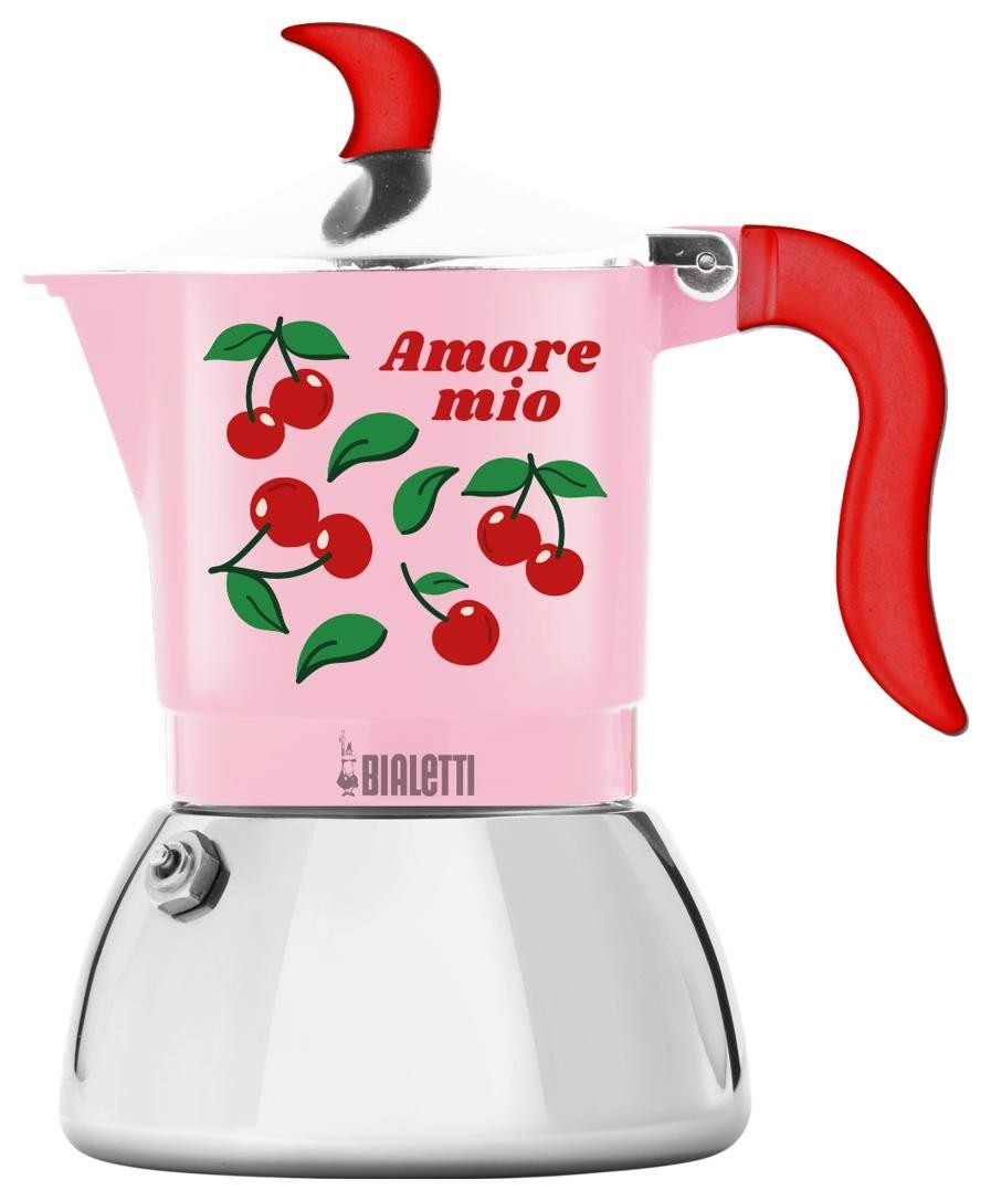 Bialetti Kawiarka Fruit Vibes Fiametta Induction 4Tz (150 Ml) Rozmiar 4 Różowy Do-Ka-Bti-0095