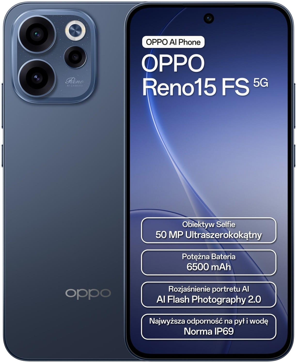 Oppo Reno 15 FS 5G 8/512GB Granatowy