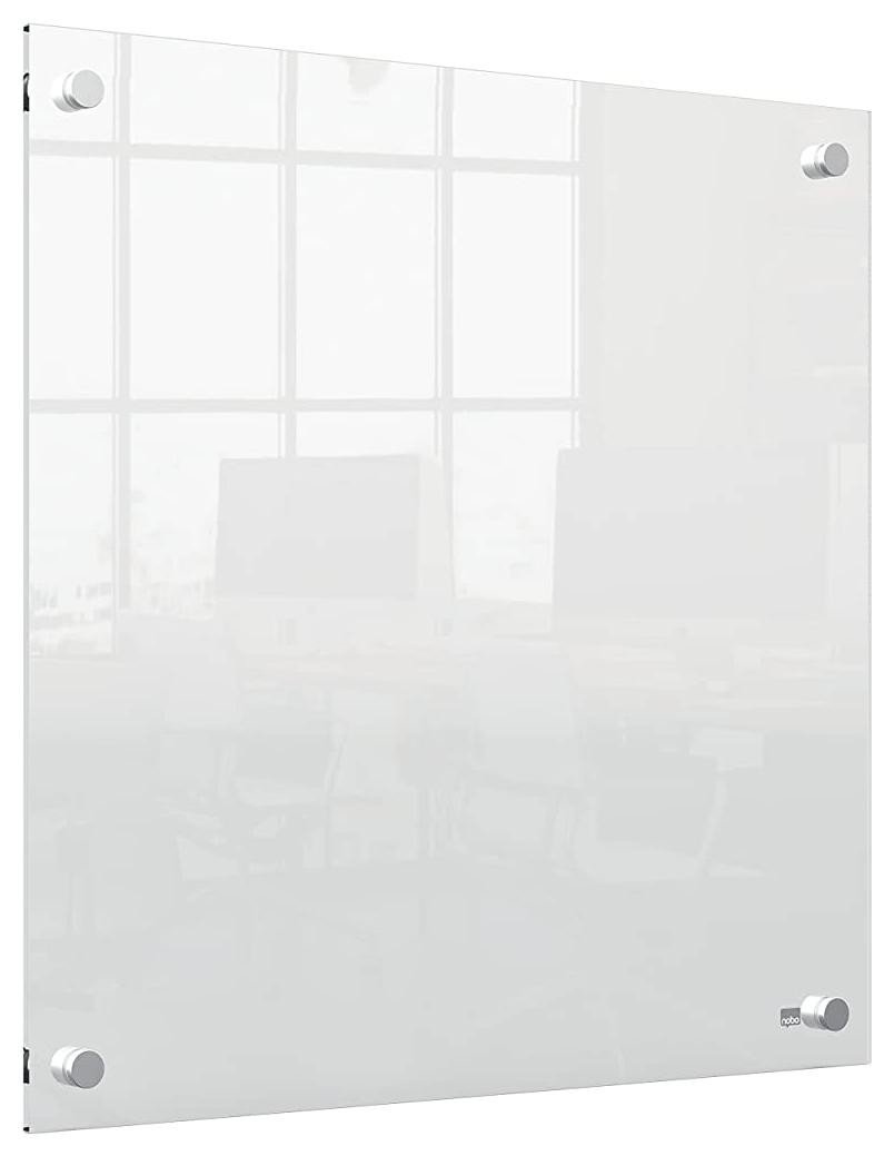 Suchościeralna Nobo mała tabliczka suchościeralna z przezroczystego akrylu do powieszenia na ścianie, 450 x 450 mm