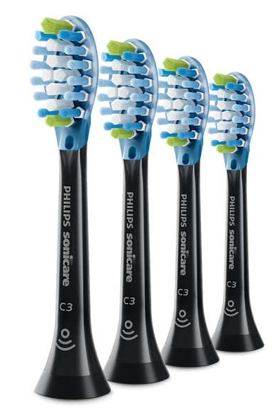 Końcówki do szczoteczek Philips Sonicare C3 Premium Plaque Defence HX9044/33 | 4 szt. | czarny