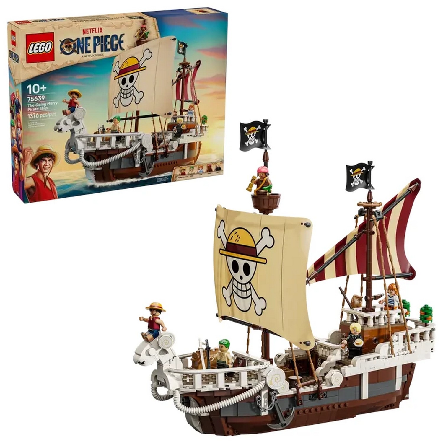 Klocki konstrukcyjne LEGO One Piece 75639 Statek piracki Going Merry