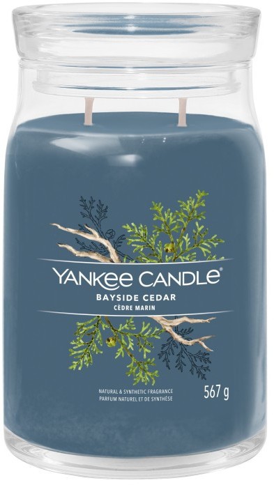 Świeczka duża Yankee Candle Signature Bayside Cedar Świeca Duża 567g