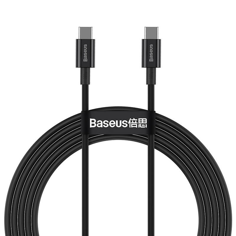 Baseus CATYS-C01 USB-C - USB-C PD QC FCP 100W 5A 480Mb/s 2m czarny